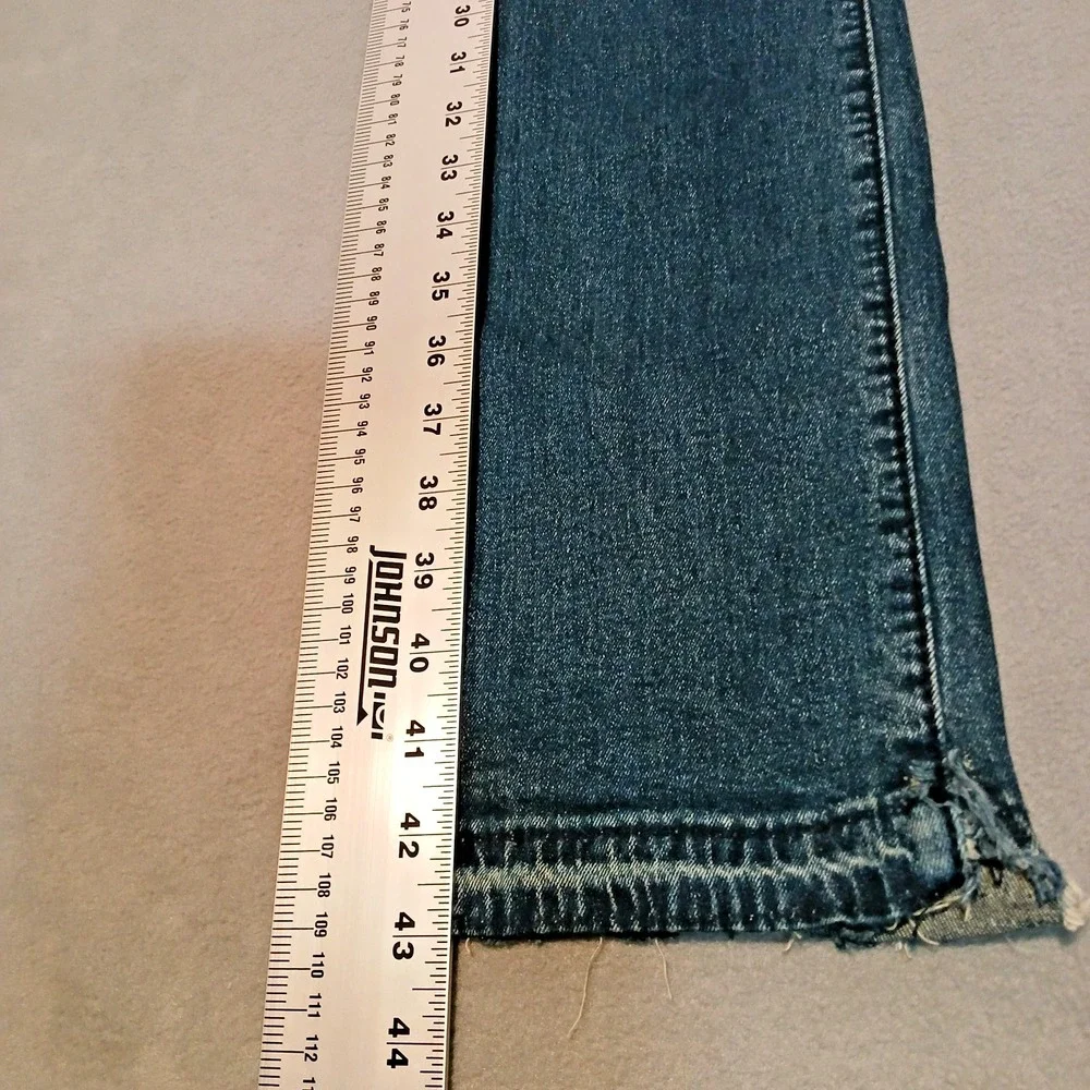 True Religion Jeno Jeans Men 34 Blue Wash‎ Relaxed Slim Stretch Straight Whisker